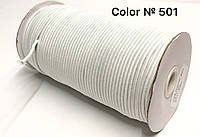 Резинка шляпная 3мм Цвет белый 501