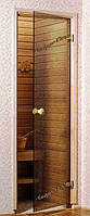 Двери для бани бронза 70х190 Стекло 8мм