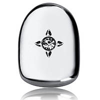 Фікса (вставка на зубну коронку) срібло зі стразою неіржавка сталь Grillz