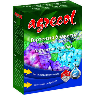 Добриво Agrecol для гортензії блакитний, 200 г.