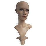 Манекен чоловічої голови з бюстом, фото 2