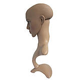 Манекен чоловічої голови з бюстом, фото 3