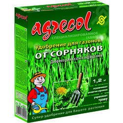 Добриво Agrecol для газонів проти бур'янів, 1 кг