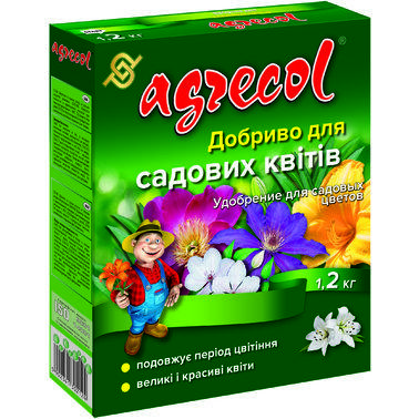 Добриво Agrecol для садових квітів, 1.2 кг.