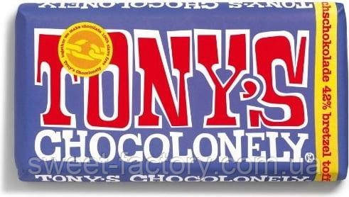Шоколад Tony's Chocolonely Milk Chocolate Pretzel Toffee 180g
