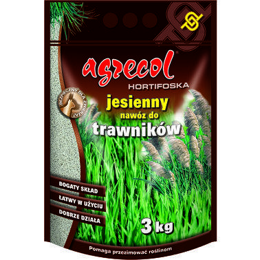 Удобрение Agrecol осіннє для газону, 3 кг.