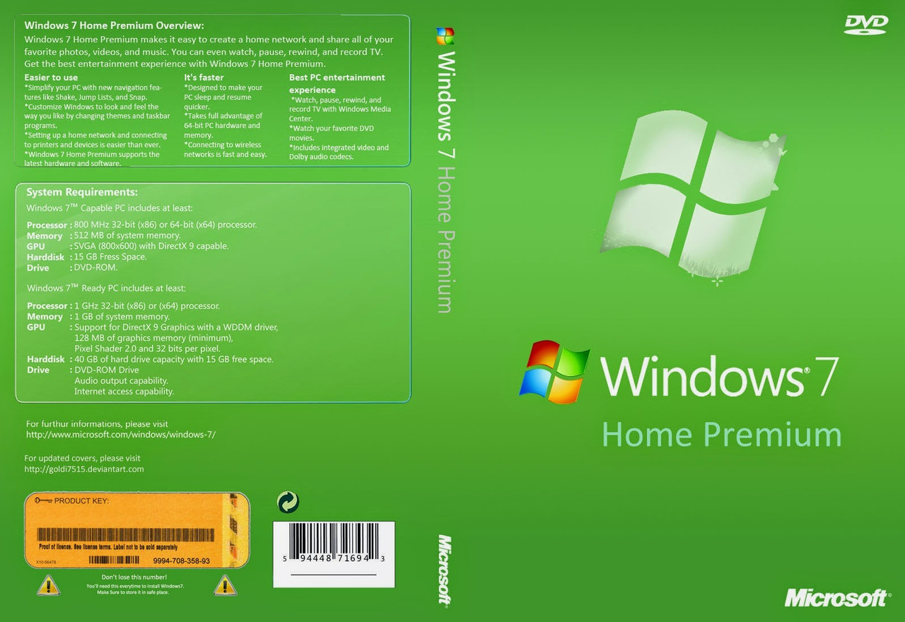 Microsoft Windows 7 Home Premium SP1 32-bit Russian OEM (GFC-02089) - фото 1 - id-p953801761