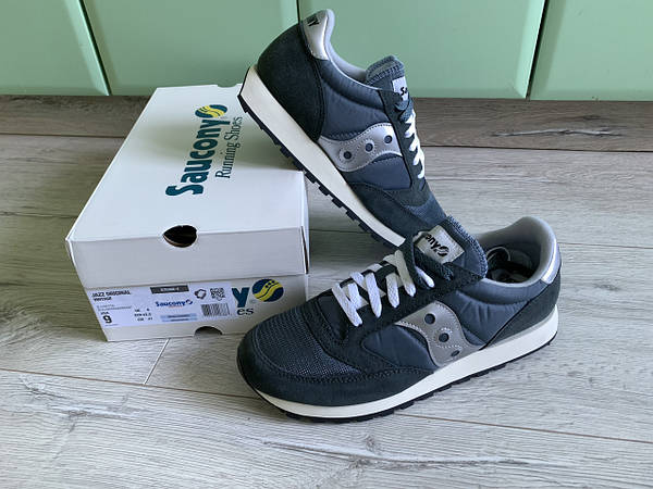 Saucony jazz original vintage blue navy silver sale