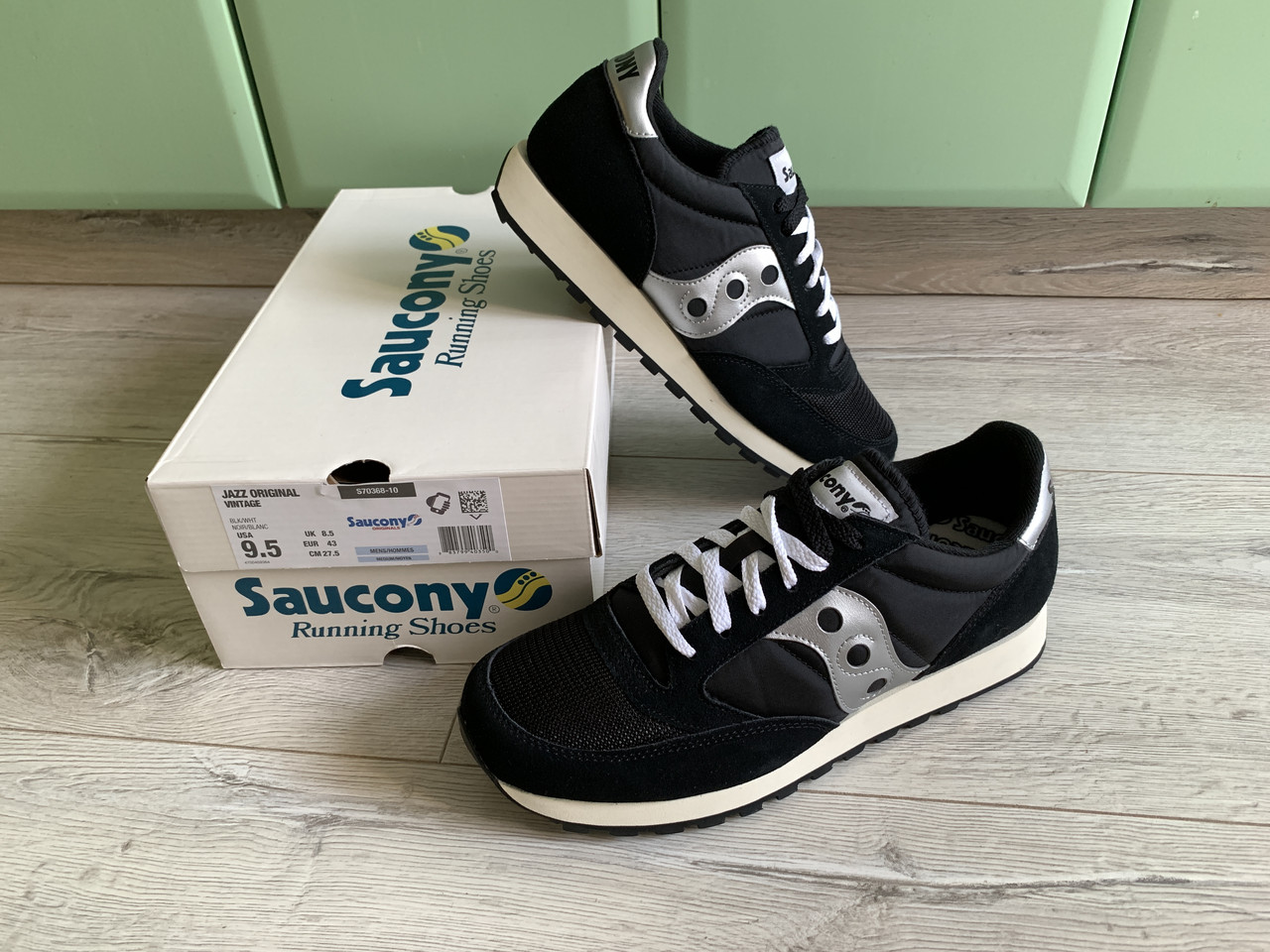 Жіночі оригінальні кросівки Saucony Jazz Original Vintage Black/White колекція осінь 2019