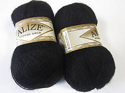ANGORA GOLD 60 ЧОРНИЙ - 20% вовна, 80% акрил