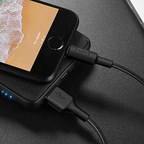 Кабель Hoco X25 USB-Lightning Soarer charger 100cм Чорний, фото 4