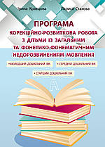 Корекційно-розвиткова робота з дітьми із загальним та фонетико-фонематичним недорозвиненням мовлення