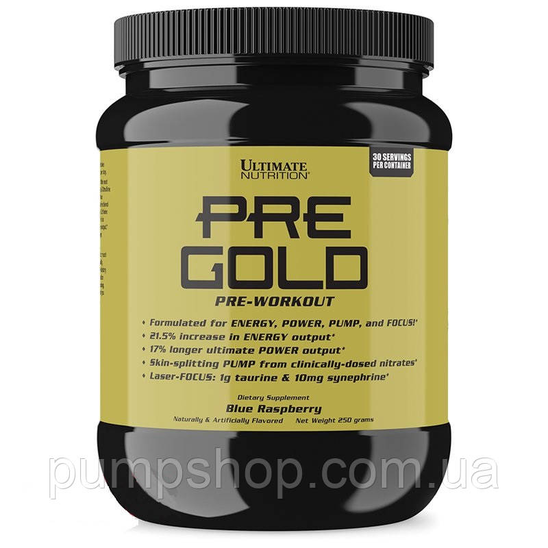 Передтренувальний комплекс Ultimate Nutrition Pre Gold 30 порц. (уценка)