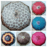 Зонт жіночий напівавтомат 10 спиць "WE-DA" Польща / Парасольку антиветер