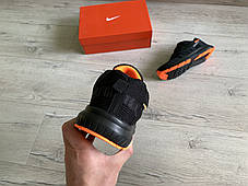 Чоловічі кросівки Nike Zoom Flyknit Max Black Orange чорні з оранжевим, фото 4