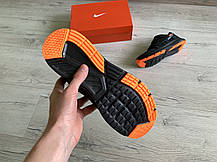 Чоловічі кросівки Nike Zoom Flyknit Max Black Orange чорні з оранжевим, фото 6