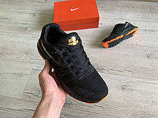 Чоловічі кросівки Nike Zoom Flyknit Max Black Orange чорні з оранжевим, фото 3