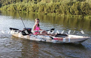 Каяк для риболовлі з веслами kayak fishing, paddle