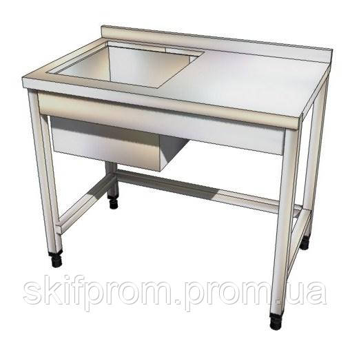 Купить Стол-мойка из нержавейки 1000*600*850 без полки (1 мойка), цена ...