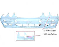 Бампер передний Mercedes 210 -02 с отверстиями под омыватель (FPS). 2108852325