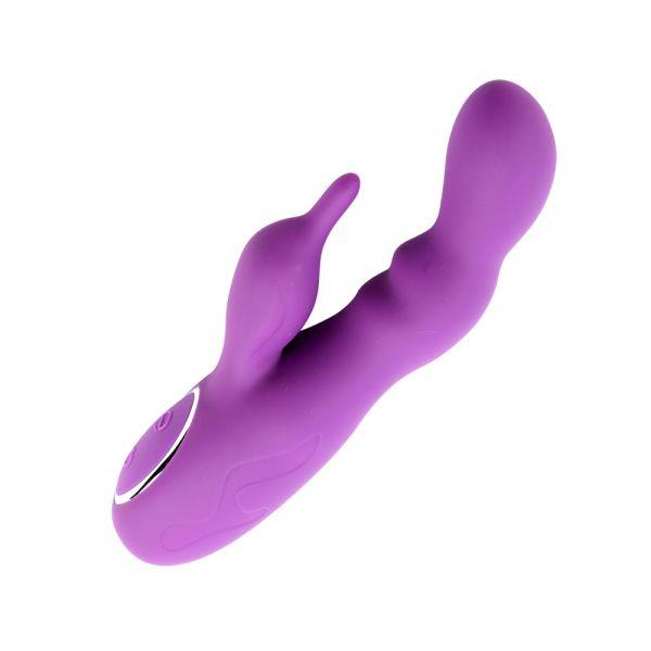 Rabbit-вібратор Kiss Propoise-Purple, 16,5х3 см.
