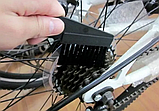 Щітка для чищення велосипедного ланцюга 22 см 2 предмета, фото 3