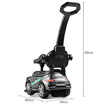 Толокар Bambi (M 4074LS-11) Сірий (фарбування), MP3, Mercedes AMG, фото 3