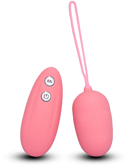 Віброяйцо з пульсацією й ескалацією ULTRA SEVEN REMOTE CONTROL EGG PINK, 6х3 см.