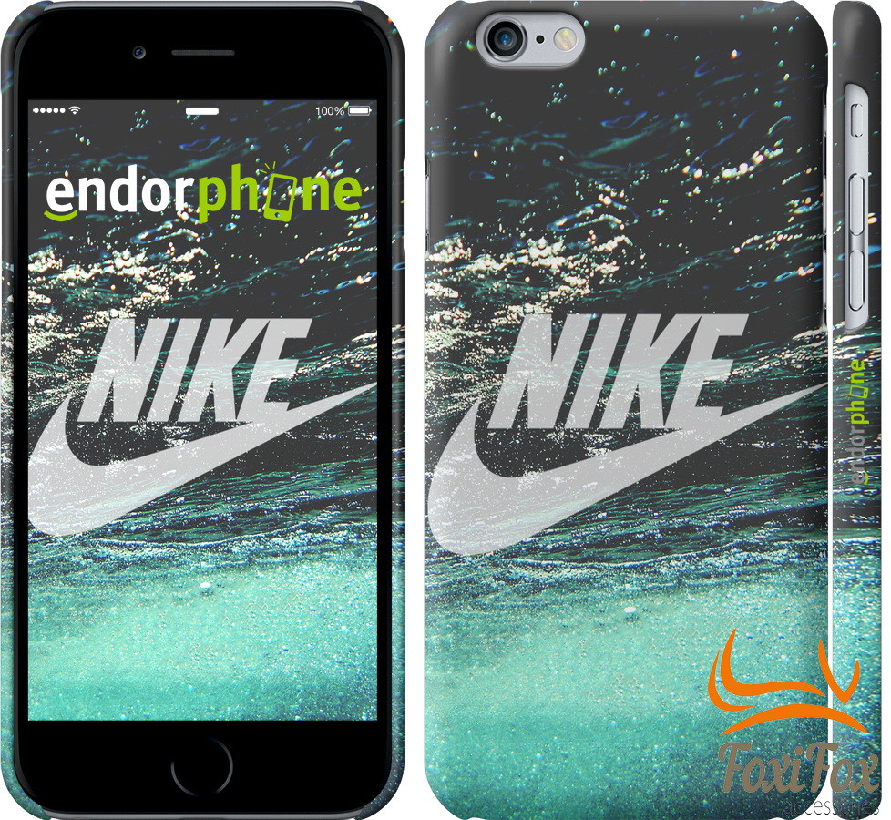 Тонкий пластиковий чохол на iPhone 6 " Nike water "