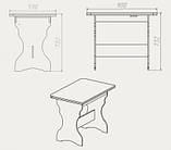 Стіл кухонний розкладний КС 3, фото 3