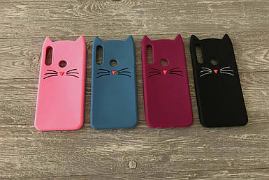 Гумовий 3D чохол Усики для Huawei P Smart Z (4 кольори)