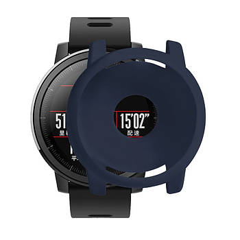 Захисний чохол для смарт годинника Amazfit Stratos 2/2S темно-синій