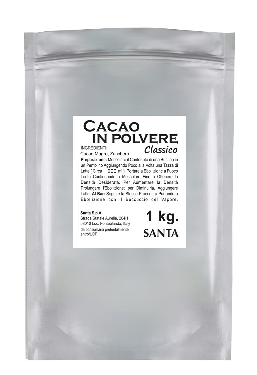 Какао Santa Classico (Cacao in polvere Classico) 1 кг Італія