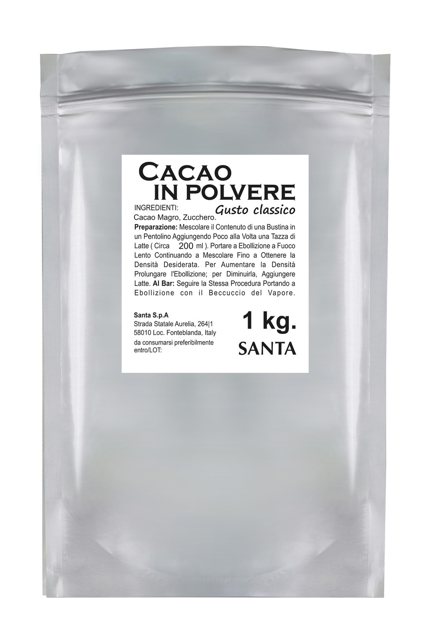 Какао Santa Gusto classico (Cacao in Polvere Gusto classico) 1 кг Італія