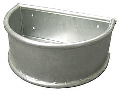 Годівниця для коня оцинкована напівкругла, 28 л