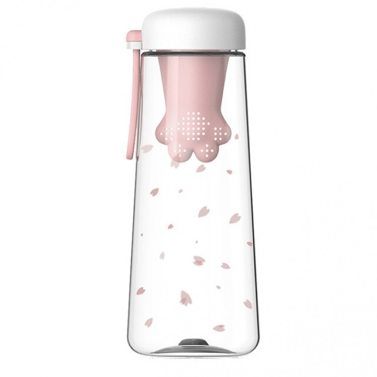 Пляшка для води Лапа (Рожева), фото 1