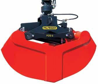 Грейфери 300-500 літрів з вузькою станиною і горизонтальним циліндром