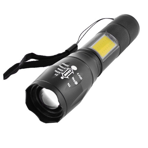 Ліхтар Police 1831-T6+COB USB zoom (вбудований акумулятор, кабель microUSB) 12.8 см