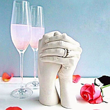 Набір для створення 3D зліпка рук Руки закоханих подарунок, фото 2