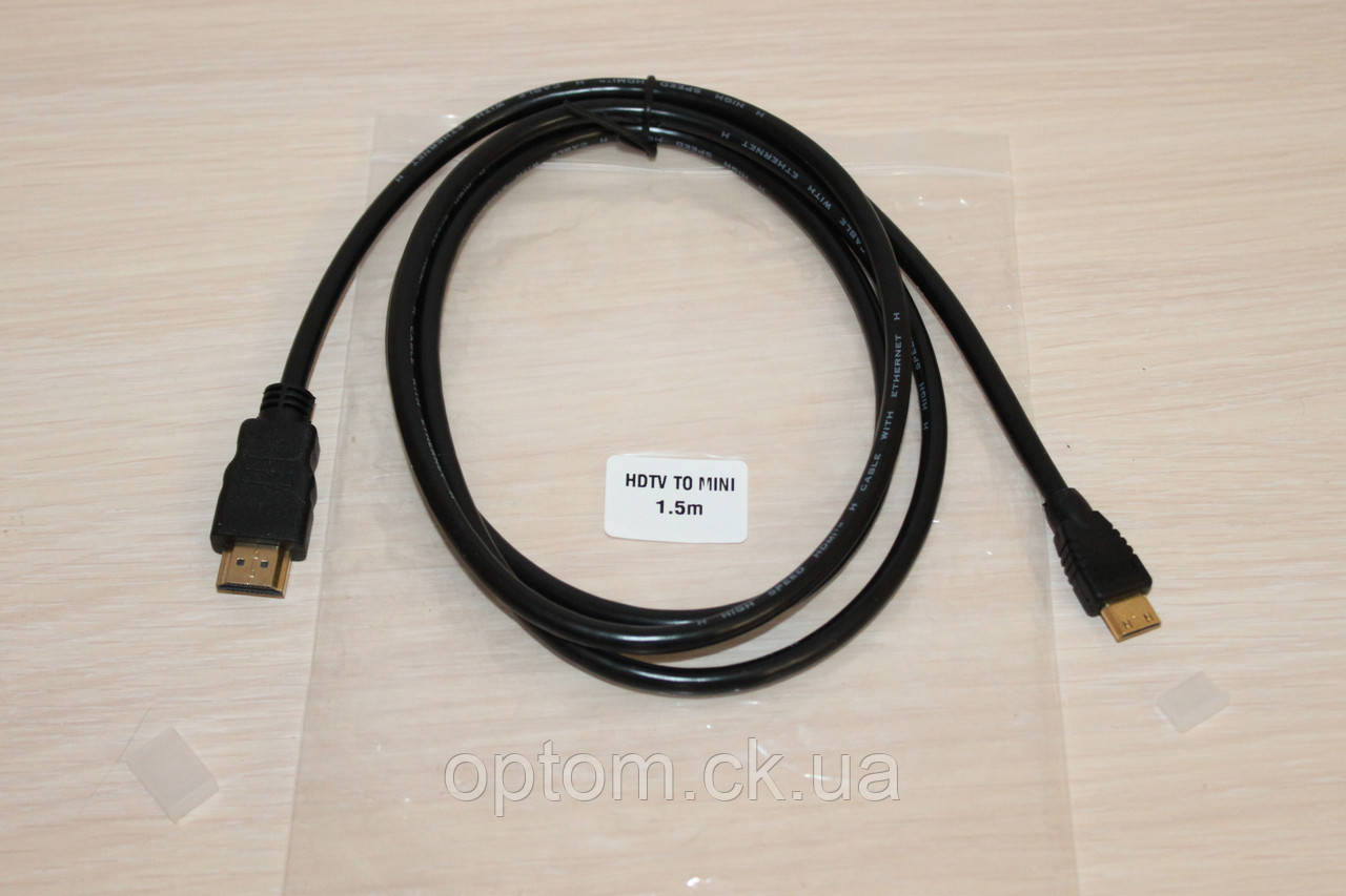 Відео-кабель HDMI-miniHDMI 1.5 m