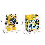 Інерційна іграшка мікроробот, машинка, дзиґа JJRC R7 DouDou Inertia Gyro блакитний (JJКС-R7B), фото 4