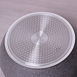 Сотейник з кришкою 24см гранітним покриттям Kamille 4275 GR, фото 4