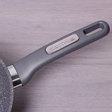 Сотейник з кришкою 24см гранітним покриттям Kamille 4275 GR, фото 5