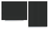 Магнитно-меловая черная доска 90х60 см тонкая безрамная. Грифельная магнитная доска для мела