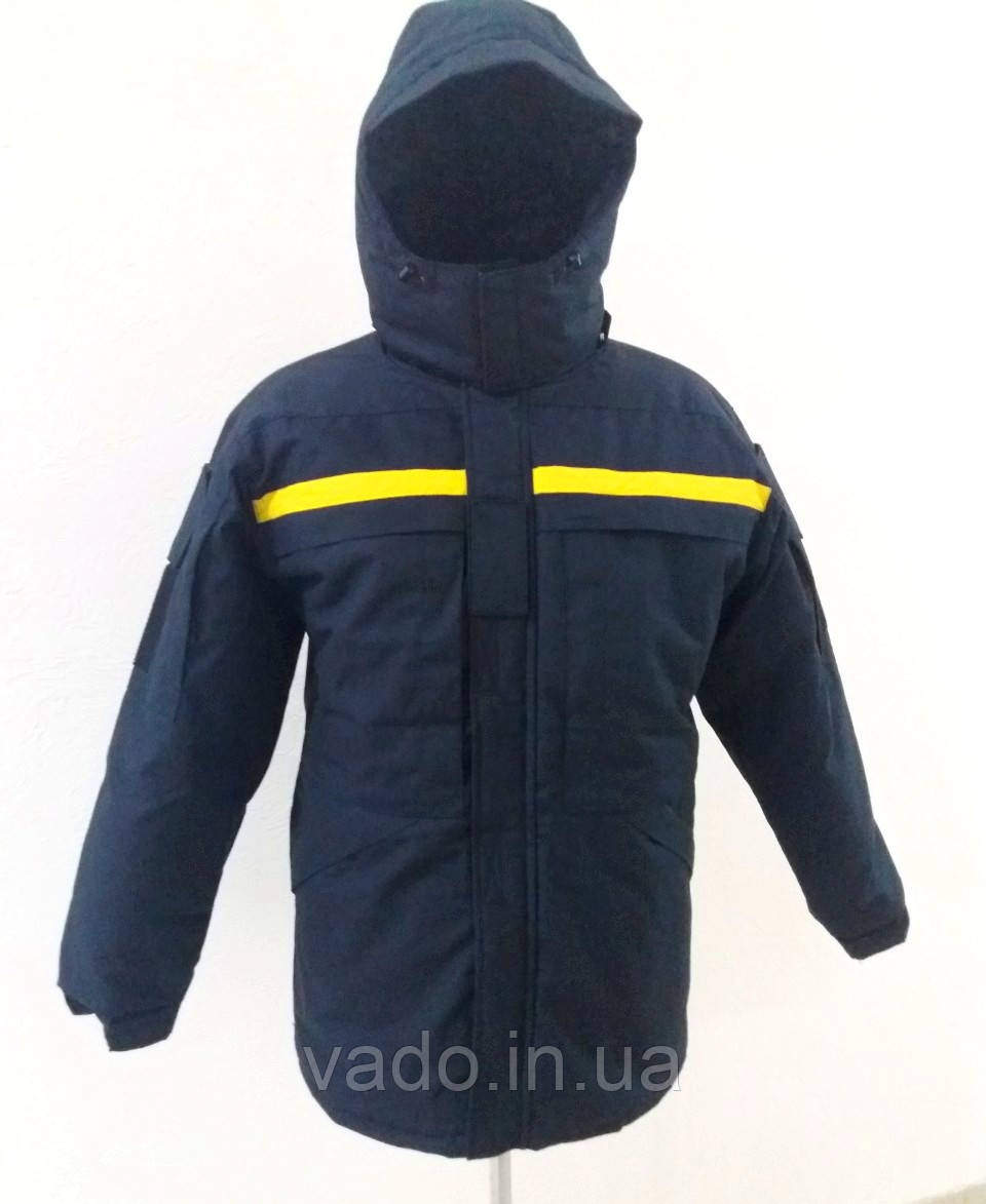 Куртка зимова ДСНС і МНС (МЧС, рютальник, рятувальник) нового зразка темно-синя