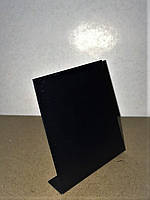 Меловой ценник угловой 4х3 см L-образный вертикальный для надписей мелом и маркером грифельный черный. Ценники