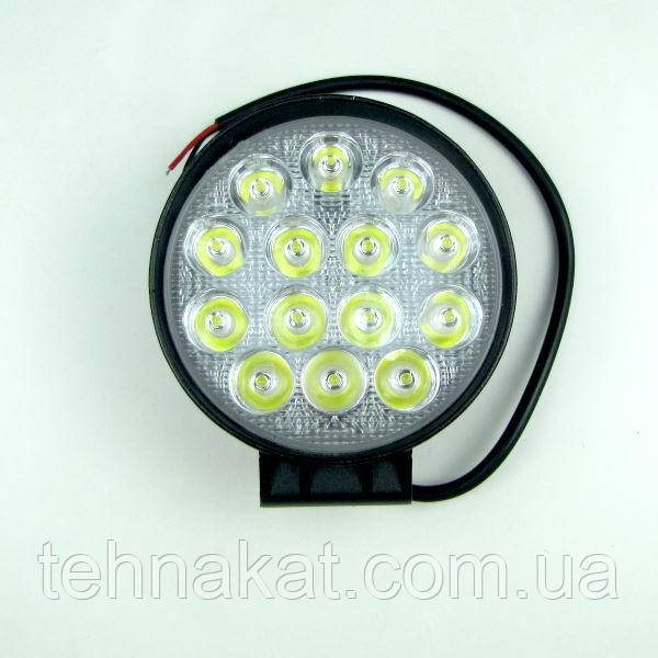 Фара LED круглая 42W (узкий луч) - фото 1 - id-p1034335559