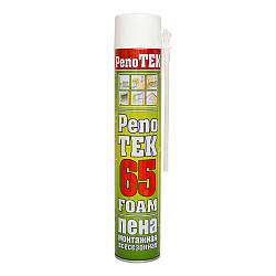 Піна монтажна поліуретанова PenoTEK 750 мл x 65 л ручна