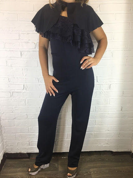 Комбінезон брючний "Ірина" синій