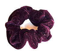 Резинка для волосся велюр фіолетова 10 см
